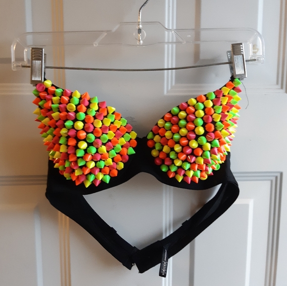Rainbow Spike Bra - Picture 5 of 6